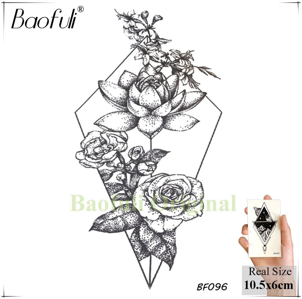 1PC Aquarell Kolibri Zweig Temporäre Tattoo Aufkleber Wasserdichte Arm Hals Gefälschte Tatoos