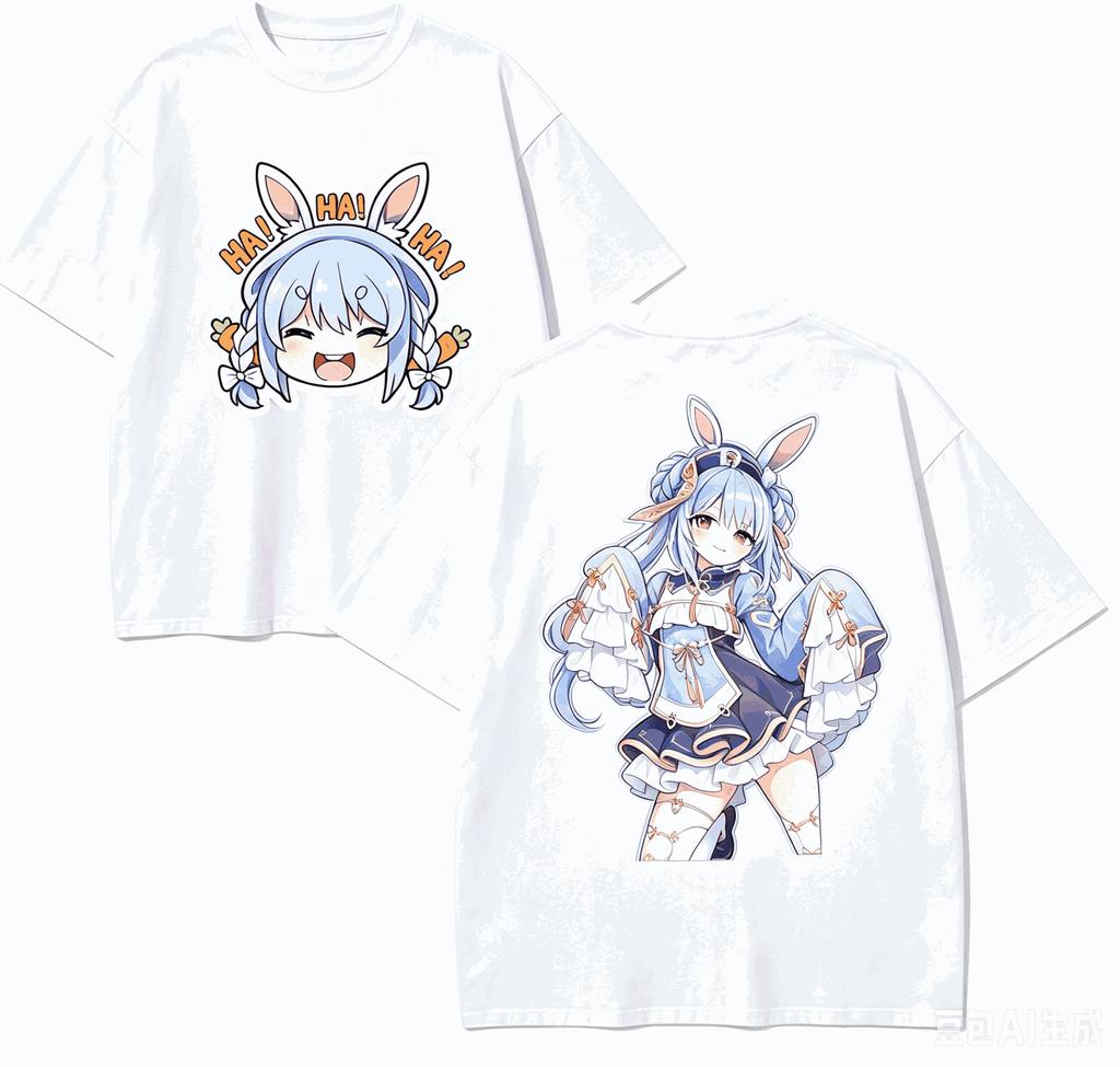 Usada Pekora Anime Lover TShirt Harajuku Cotton NewModel High Street Retro Fashion Oversized Unisex Classic High Quality Soft