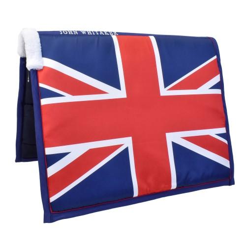 Sottosella Whitaker Square Union Jack per Cavallo blu/rosso