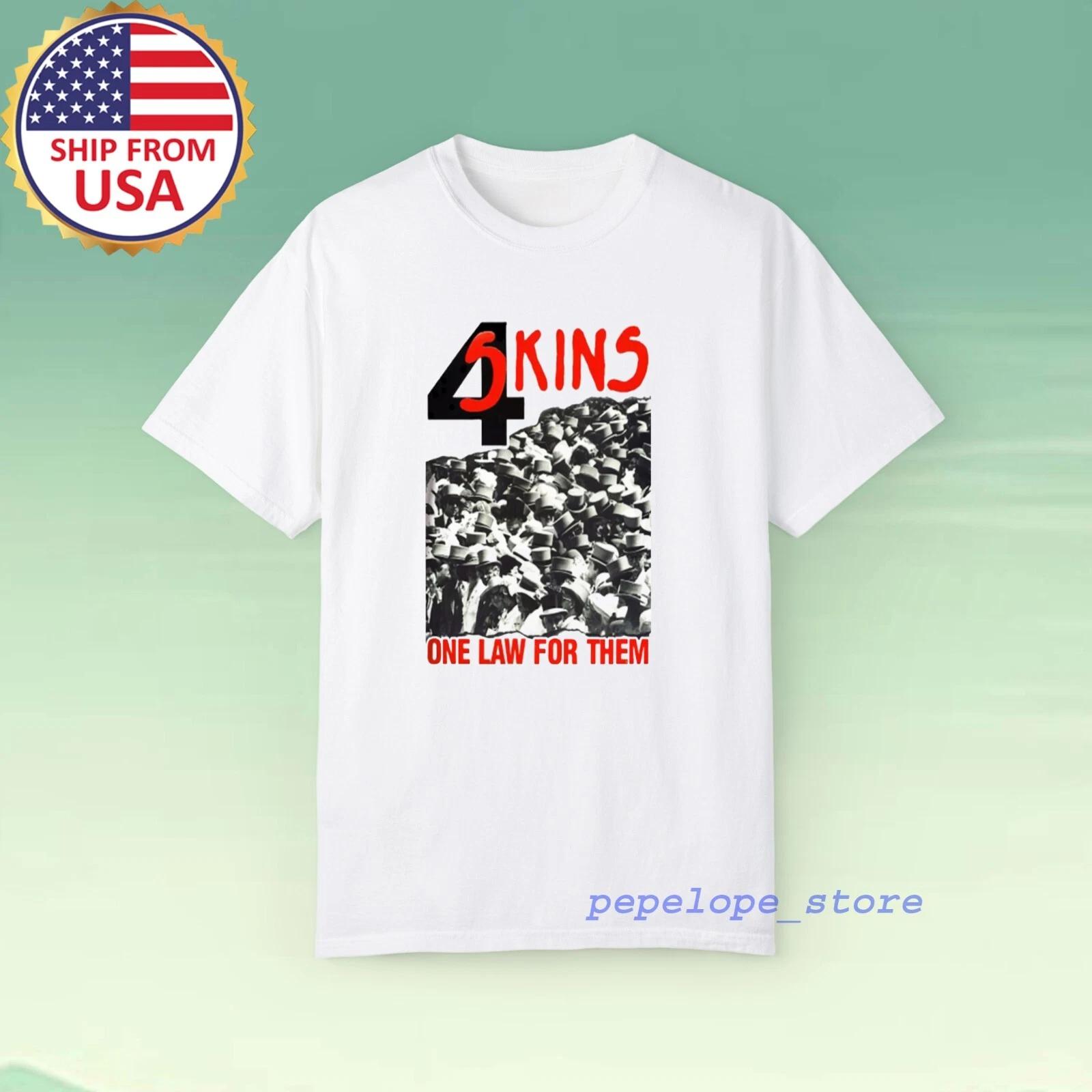 

4-Skins One Law For Them Men s White Size S-5XL 2XL