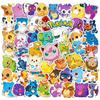 10/30/50pcs Cartoon Graffiti Stickers Kawaii Pikachu Decals DIY Stationery Laptop Phone Cases Classic Anime Sticker