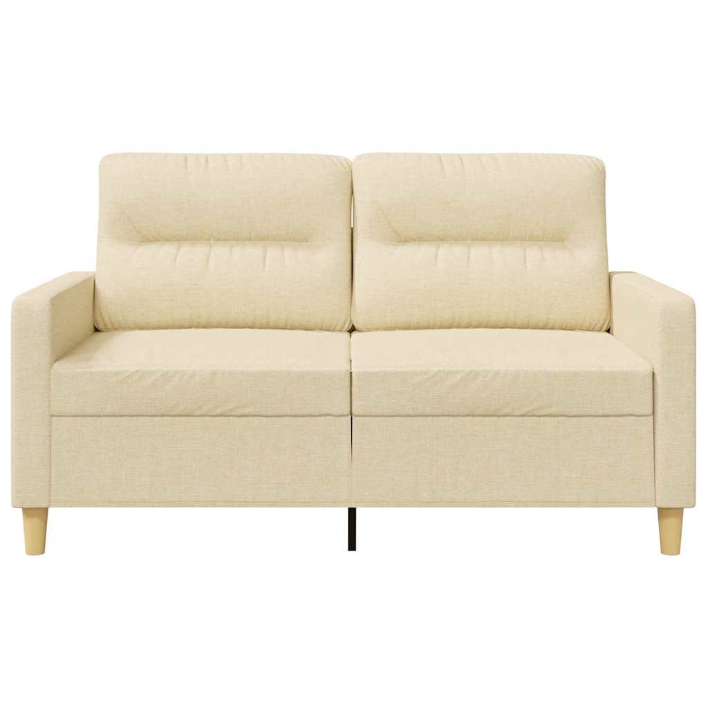 Vidaxl 2-Seater Sofa, Cream, 120 Cm, Upholstered In Fabric