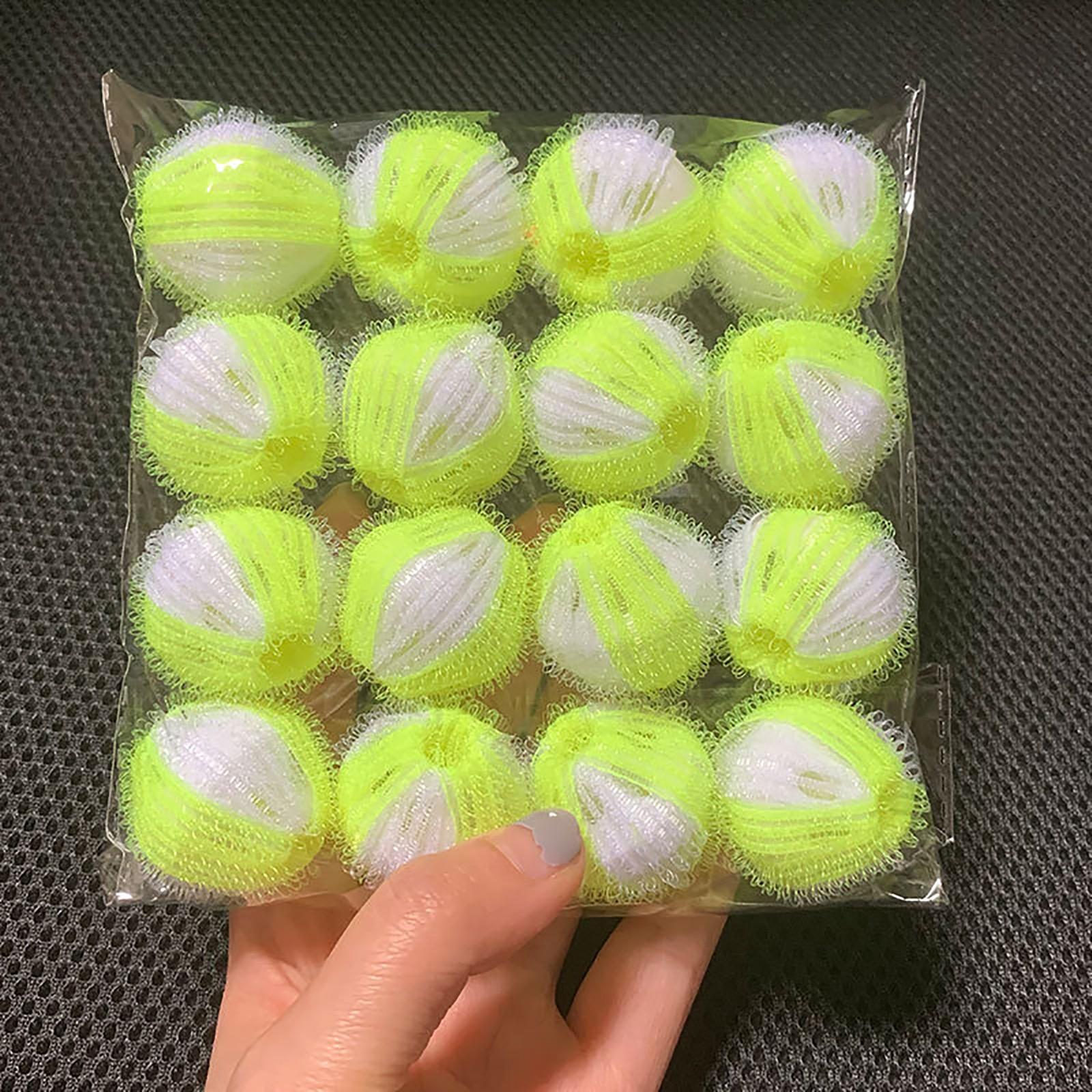 

Нейлоновый шарик для чистки, шарик для стирки, препятствующий запутыванию, впитывает волосы, физический дезактивирующий шарик для стирки One Size жёлтый