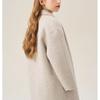 Casaco de Lã Reversível para Meninas: Casaco de Lã Casual de Comprimento Médio para Moda Infantil Outono/Inverno