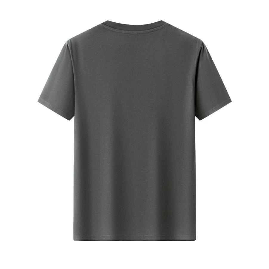 100% Baumwolle Herren T-Shirt, Sommer Kurzarm Slim Fit Rundhals Oberteil, Trendiges Lässiges Basishemd Einfaches Buchstaben-Print-Design