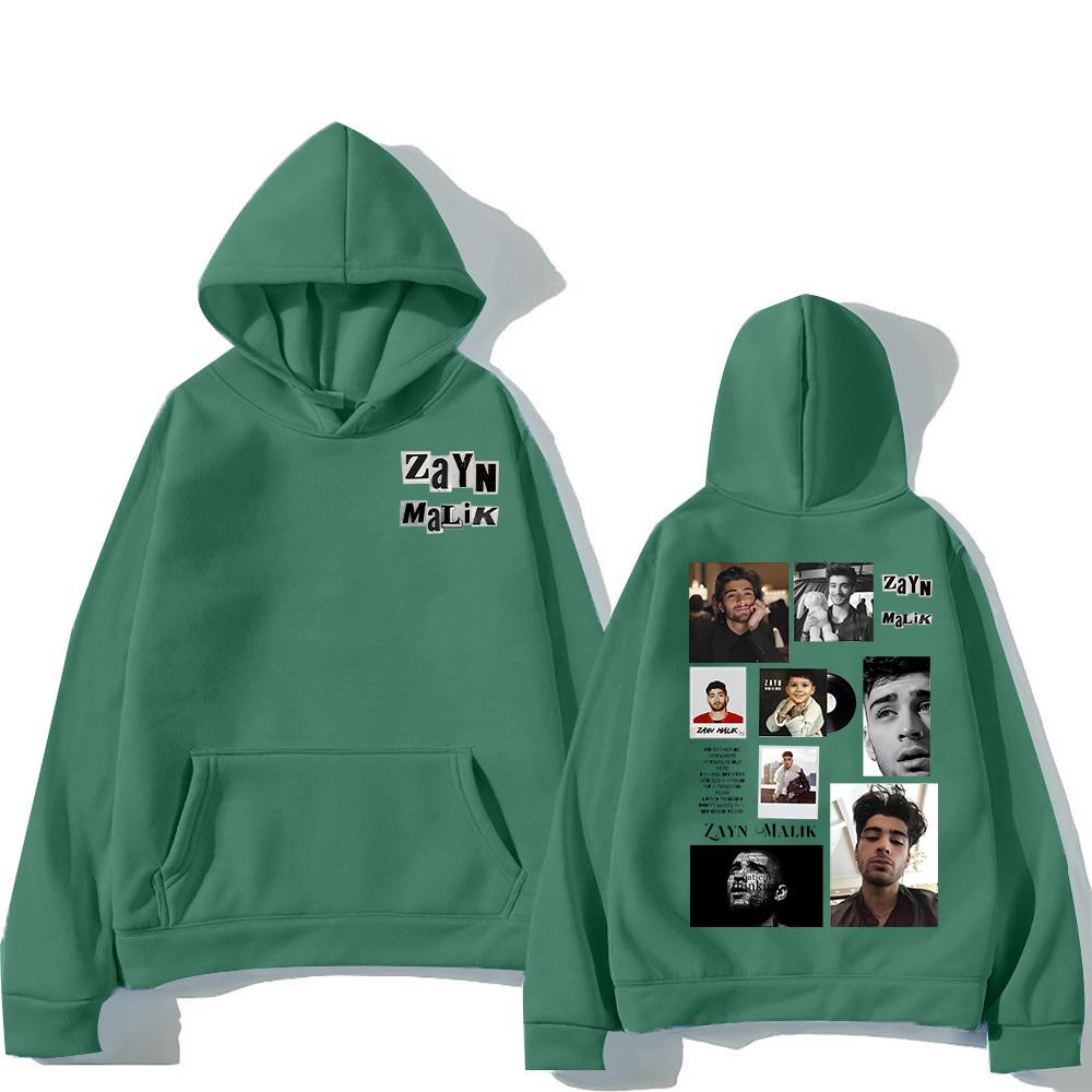 ZAYN Nadruk Modne Bluzy Zayn Malik Retro Hip Hop Pulower Unisex Oversize Topy Jesień Długi Rękaw Bluza Męska Damska Odzież