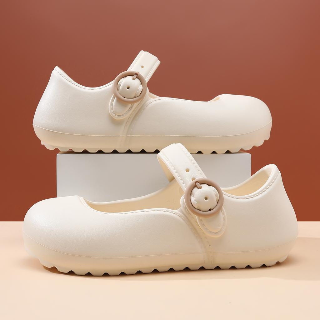 New hole shoes for women to wear in summer, thick soles to increase height, lazy bags and sandals, fashionable and comfortable soft soles