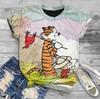 Koszulka Unisex Calvin i Hobbes z nadrukiem na całej powierzchni S-5XL 3D TU394