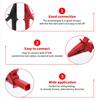 HT18A Alligator Clip Universal Testing Lead Component Automotive Battery Test Clamp Set Electricity Detect Tool Accessories
