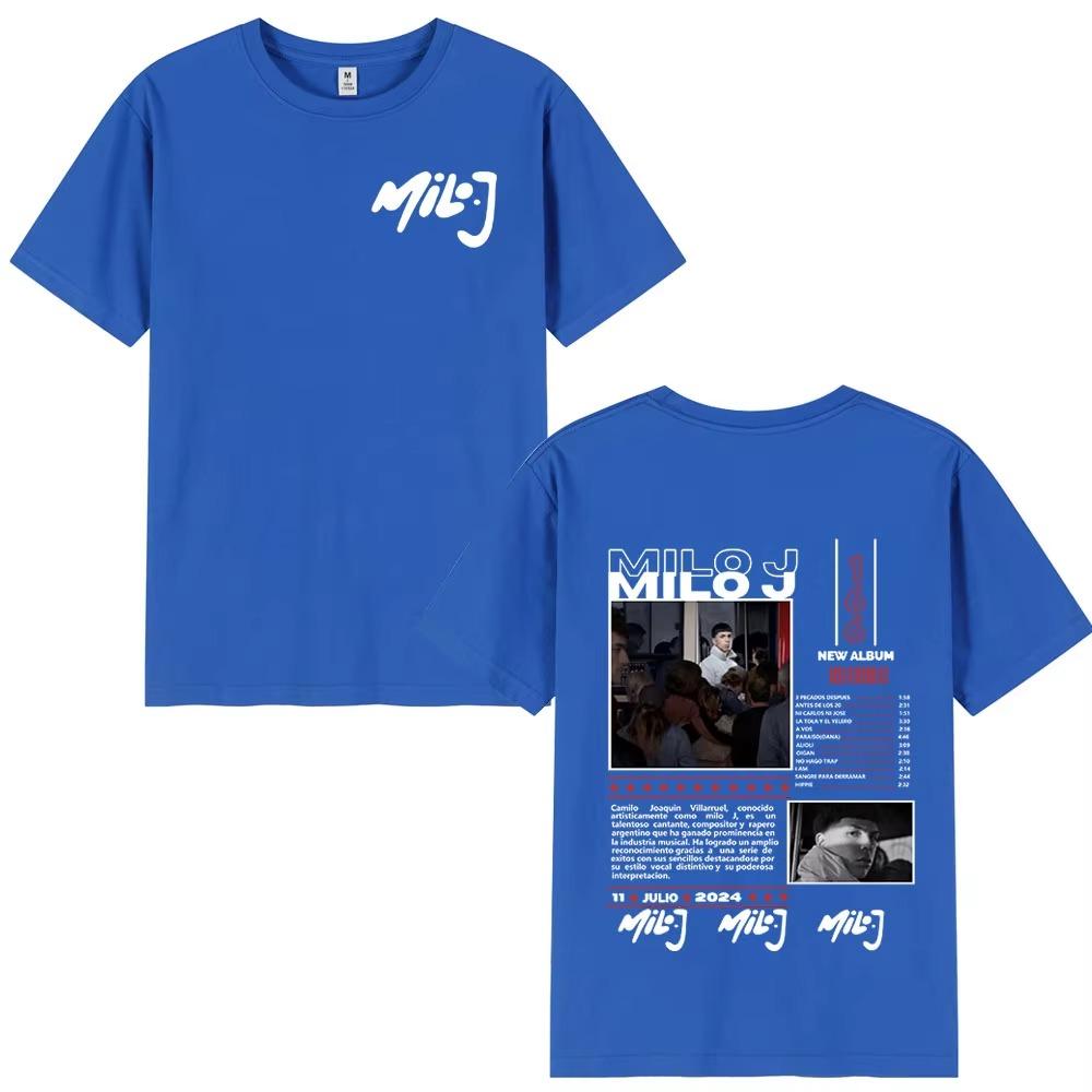 Rapper Milo J 166 Album Merch T Shirt Men Women Fashion Hip Hop T-shirt  Casual Oversized Short Sleeve T-shirts Streetwear