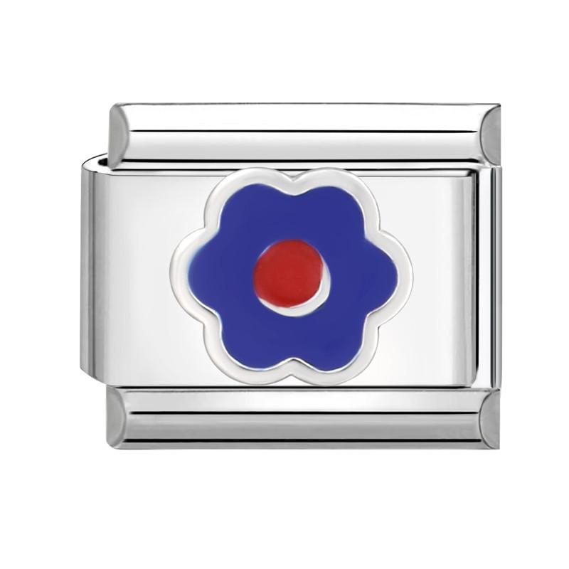 Zale Charm Italian Albastru Carouri Fluture Ochi de Diavol Flori Pisică Inimă Se Potrivesc Brățară Oțel Inoxidabil 9mm Femei DIY Făcut Cadouri