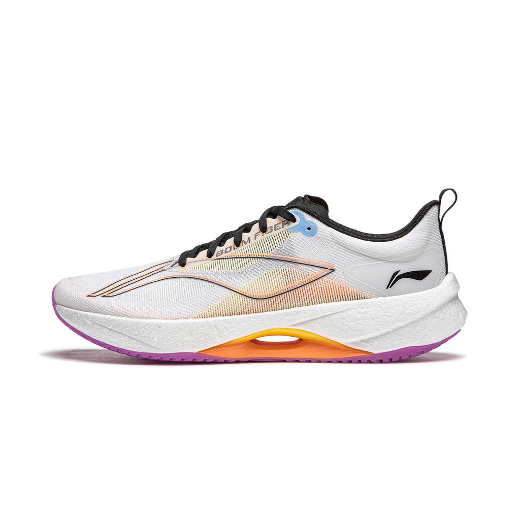 Li Ning Ultra Light 21 High Resilience Running Shoes Men Sneakers White Orange ARBU001-27