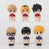 6pcs Haikyuu Hinata Shoyo Action Figure Anime Model Toy Doll Display Collectible