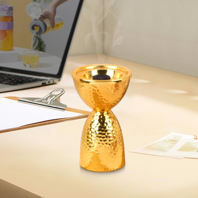 1PC Handicrafts Tabletop Metal Simplicity Iron Tea Rooms Incense Burner Elegant Heat-resistant Ornaments Stability