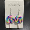 New European and American Fashion Earrings, Simulated Food and Play Lollipop Pendant Earrings, Fun DIY Necklace Set