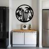 Iron Wall Sculpture 1pc 30cm Surfing Theme Home Decor Boho Living Room Bar Minimalist Aesthetic Beach Apartment