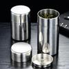 Portable 304 Stainless Steel Tea Storage Can - Sealed Small Size for Household Use