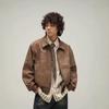 Men's 2025 Autumn Retro Cropped Jacket - High-End, Clean Fit, Streetwear Style