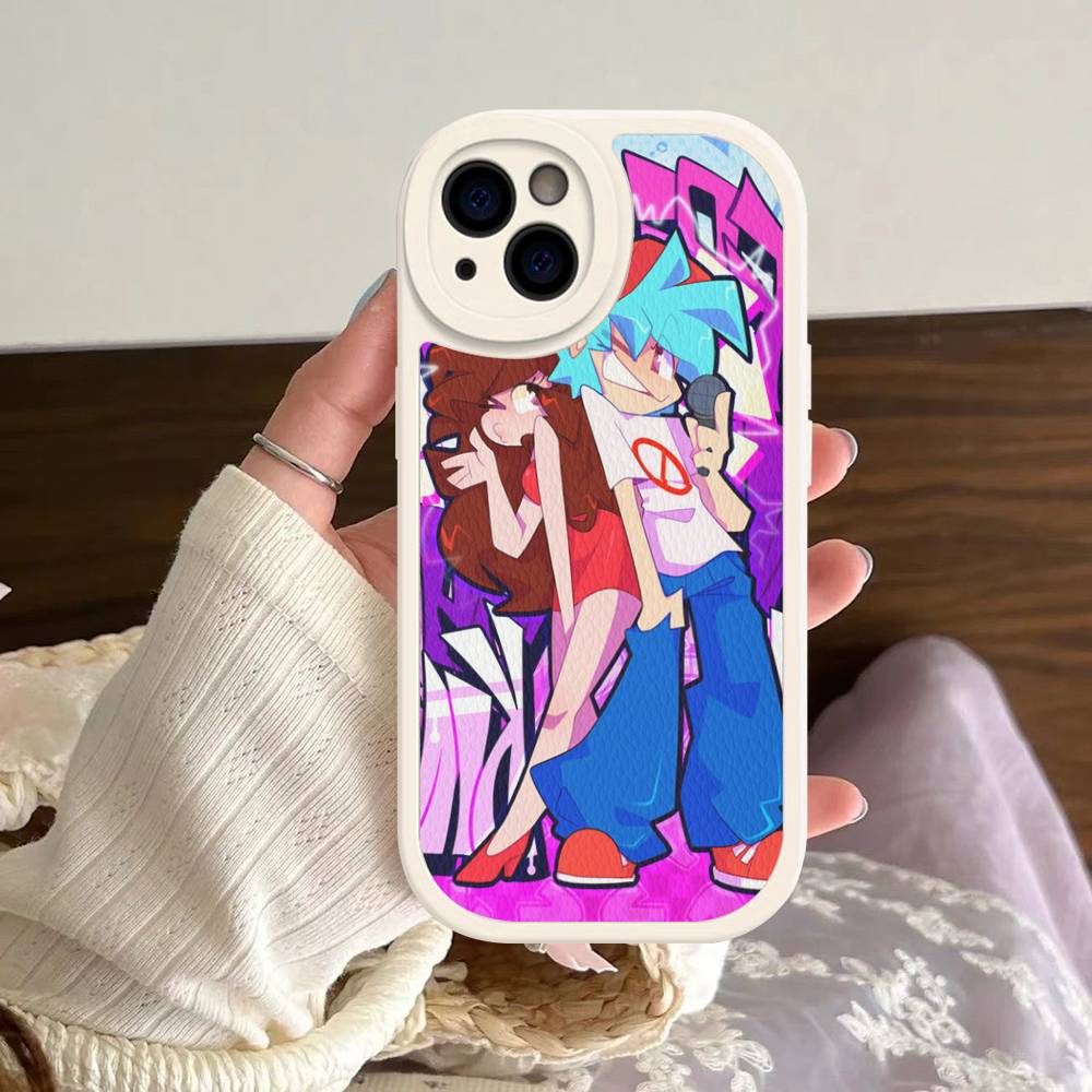 Music Game Friday Night Funkin Phone Case For IPhone 16 15 14 13 12 11 Pro Max Plus Soft Leather Cover