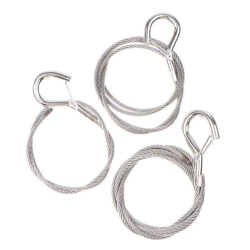 Locking Stainless Steel Wire Rope Adjustable Retractable Suspension Lanyard for Industrial Equipment Hanging Work