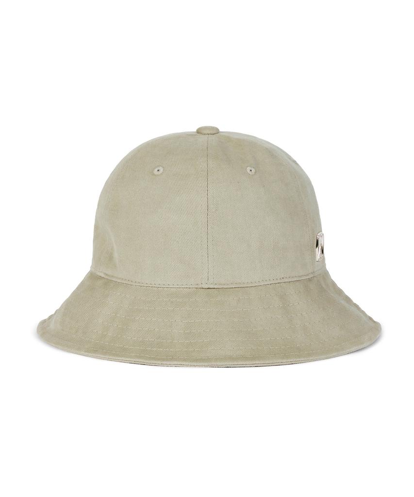 Bajal Va Square Studded 6-Panel Bucket Hat Light Khaki