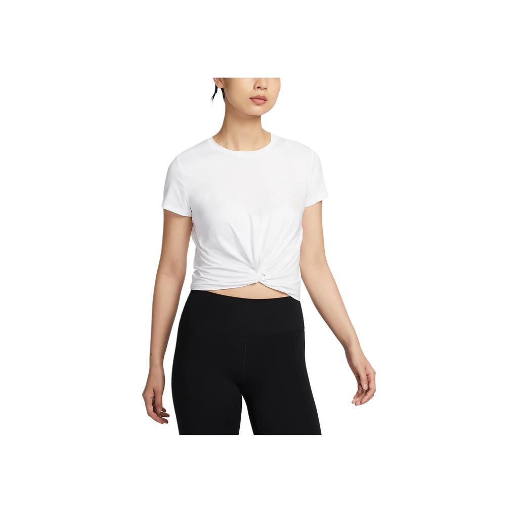 Nike Logo Slim Fit Short Sleeve T-Shirt Women Tops White HJ1055-100