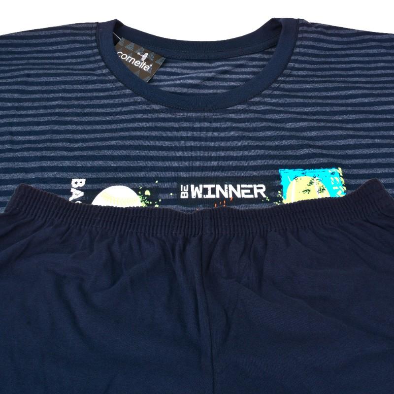 Cornette Men's WINNER Pajamas 308/258 Cotton Navy Stripes
