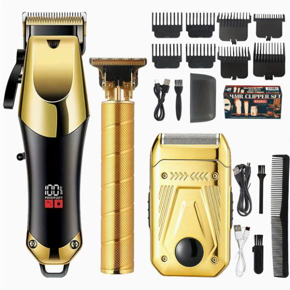 Professional Hair Clipper and Trimmer Kit for Men