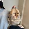 New Alphabet Backpack Women's Japanese Simple Large Capacity High School Student School Bag Travel Backpack