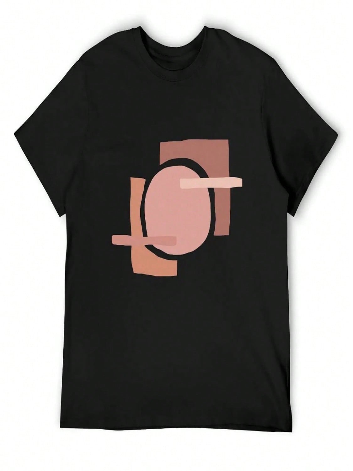 BLUSH PINK ABSTRACT T-Shirt Personalized T-Shirt Summer Tops Vintage Anime Shirt T Shirts For Men Cotton S разноцветный