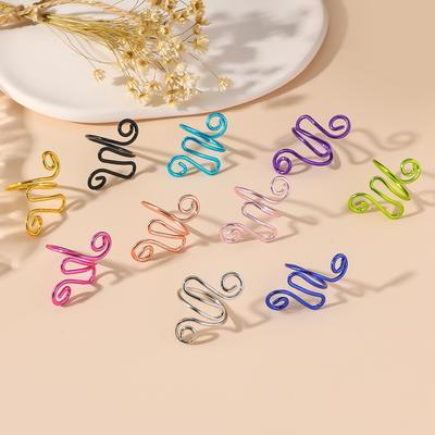 Adjustable Knitting Crochet Loop Ring Knittied Yarn Guide Hook Finger Faster Holder Thimble Crocheters Thread Ring Sewing Tools