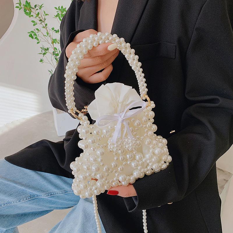 Borsa mini perla personalizzata da donna nuova alla moda texture di alta gamma design di nicchia borsa a tracolla borsa a mano