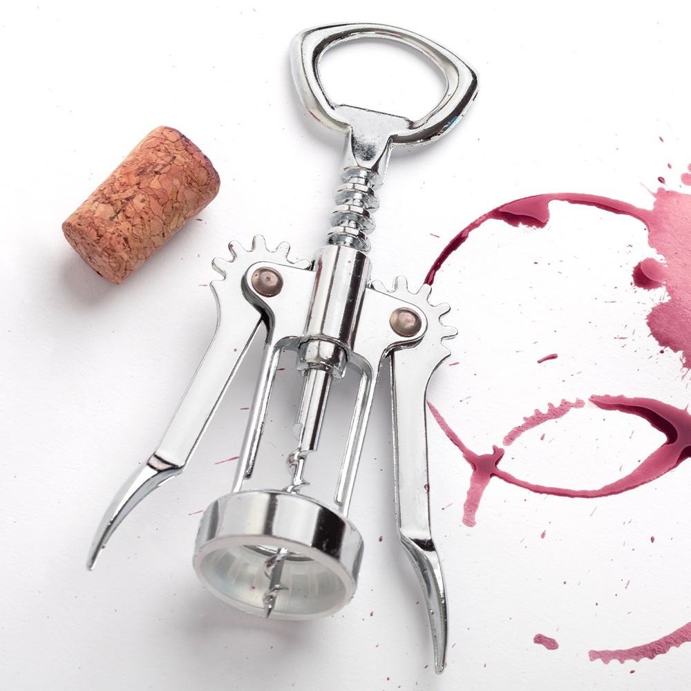 Steel wine corkscrew 17 cm