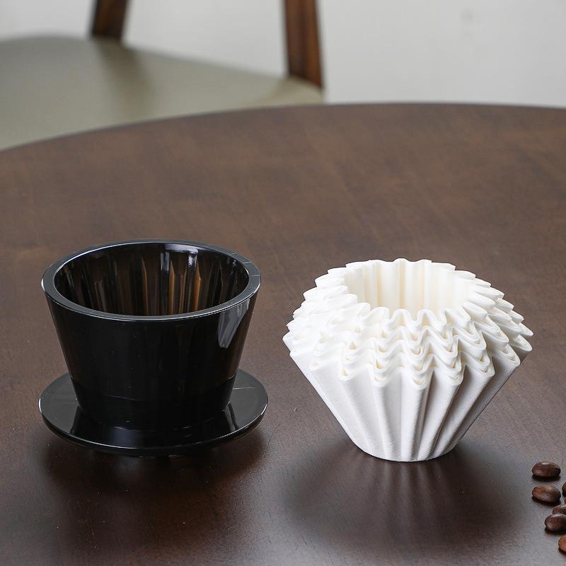Coffee Filter Cups Crystal Eye Pour Over Wave Coffee Dripper Coffee Maker Flat Bottom Increase Uniformity Barista Tools