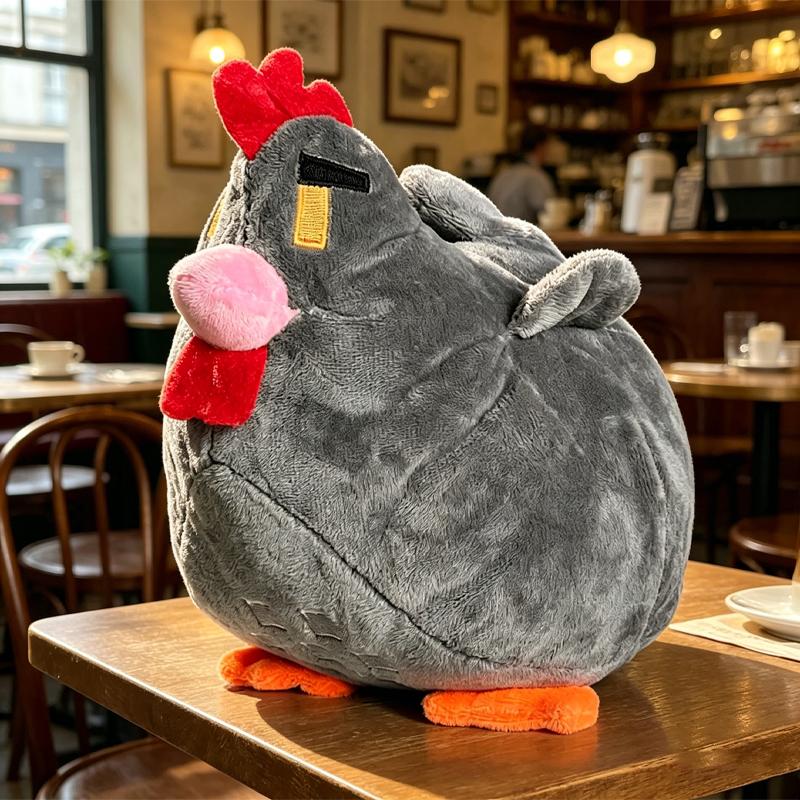22Cm Star Leaguery Plush Chicken Soft And Cute Plush Doll Throw Pillow Creative Display Item Game Same As Plush Toy Gift