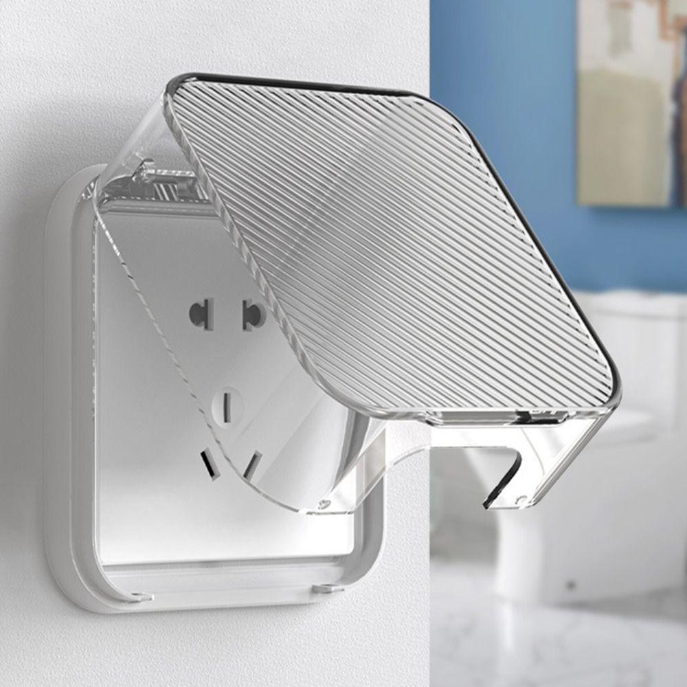 86 Type Switch Protective Cover Transparent Switch Waterproof Cover  for Bathroom