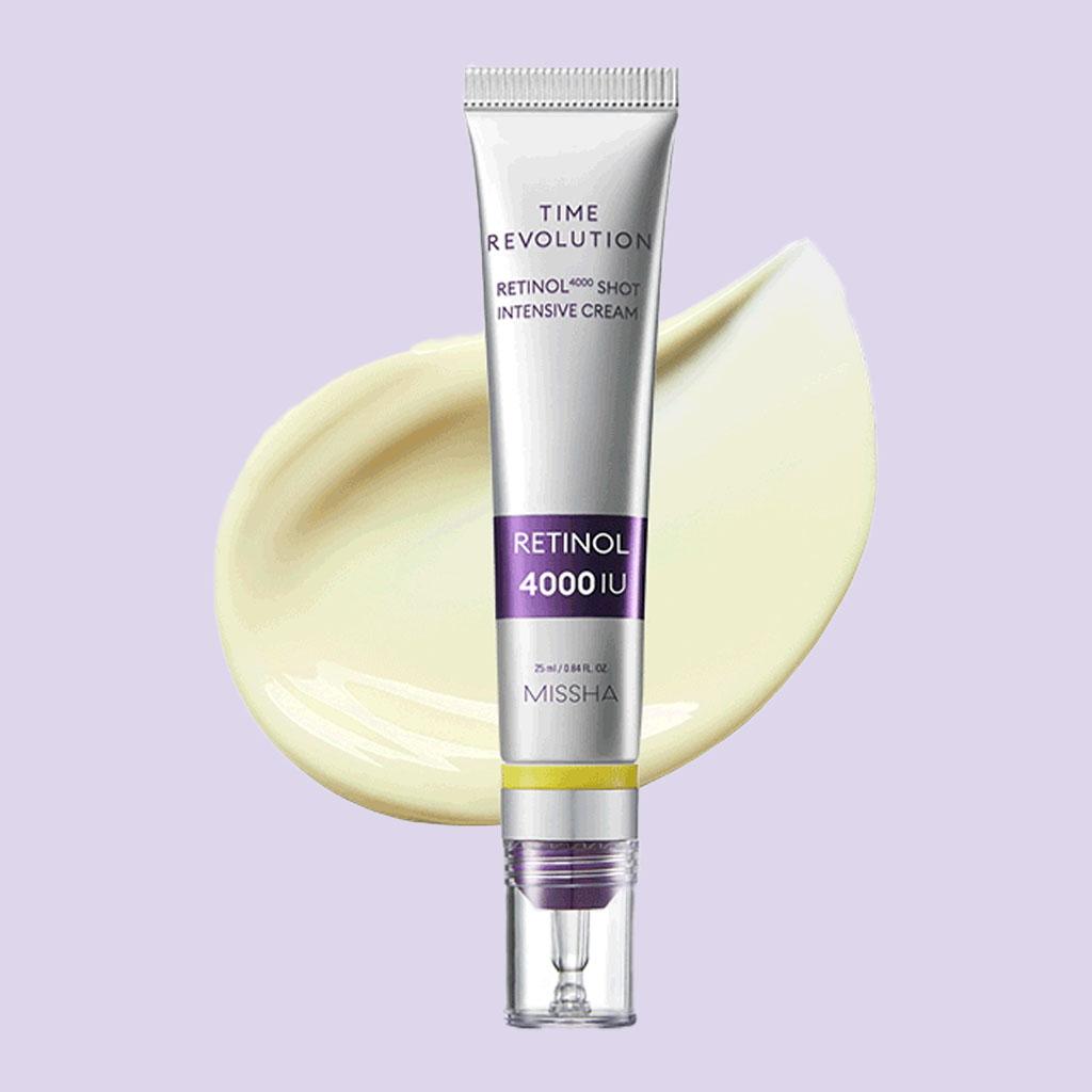 

MISSHA представляет новый ИНТЕНСИВНЫЙ КРЕМ Time Revolution Retinol 4000 SHOT 25 мл | ретиноловая сыворотка, увлажняющая, отбеливающая