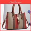 Stylish Large Size Color Block Tote Bag For Women Ideal For Occasions Casual