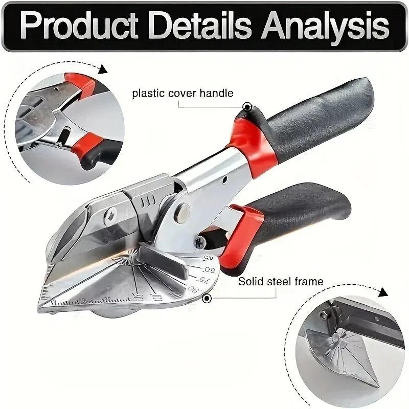 Multi Angle Oblique Cutter Adjustable 45-135 °, Used As a Manual Tool for Cutting Soft Wood Plastic PVC