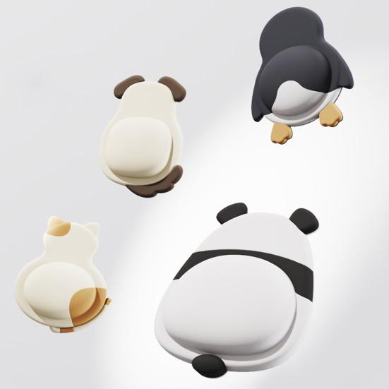 1Pcs Animal Wall Bumper Self-Adhesive Door Stopper Wall Protector Door Handle Wall Guard Shield Anti-collision Silencer Pad Buffer Sticker