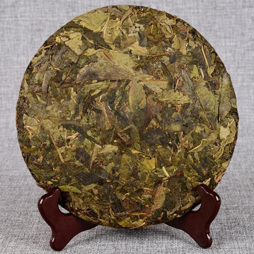 Golden Flower Pu'er Raw Tea Cake 357g Aged Tree Leaf Blend