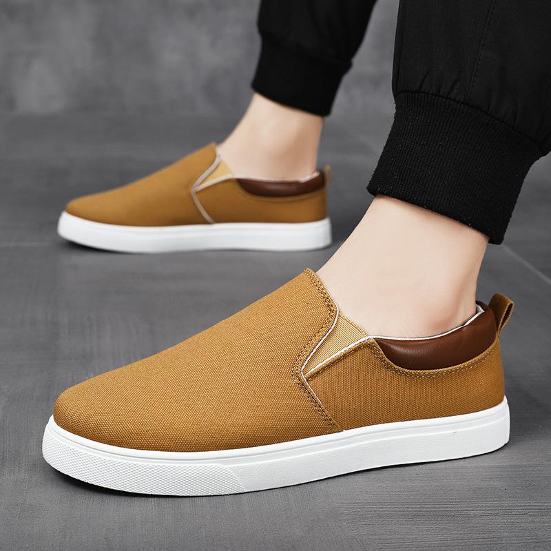 Canvas Shoes Men's Summer New Men's Shoes One-pedal Casual Cloth Shoes Men's Work Casual Work Shoes Men's Trendy Shoes