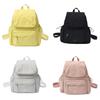 Color Solid Unisex Backpack With Laptop Pocket For Student Commuter Schoolbag