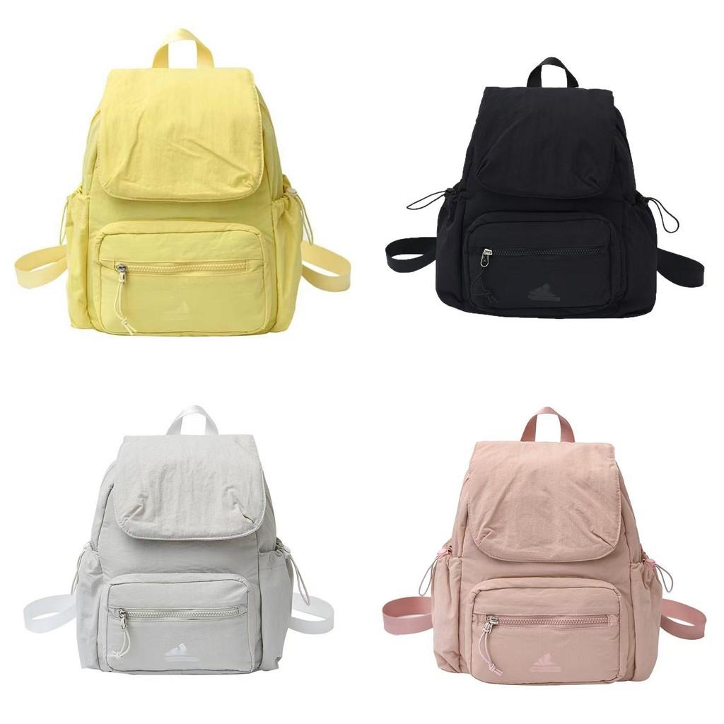 Color Solid Unisex Backpack With Laptop Pocket For Student Commuter Schoolbag