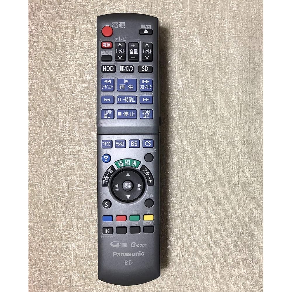 Panasonic Blu-ray Disc Recorder Remote Control N2QAYB000346