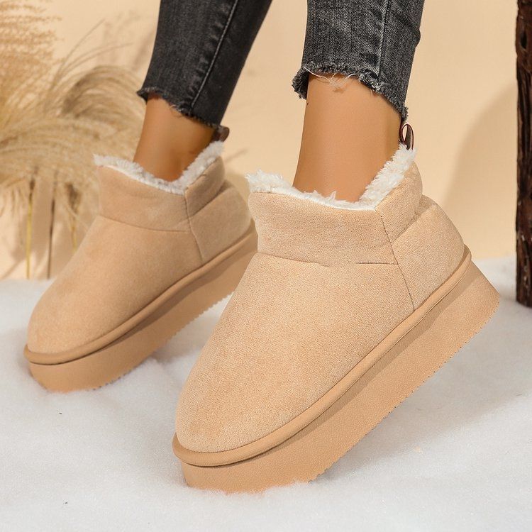 Fashion warm and comfortable short boots children's autumn and winter new versatile non-slip women's snow boots