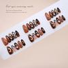 Handmade prefabricated A-stream light cat's eye plaid brown molten gold star love ins wind removable wearing armor 30 pieces