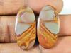 24Cts. Natural Noreena Jasper (13mm X 27mm Each) Oval Cabochon Match Pair SK-2716