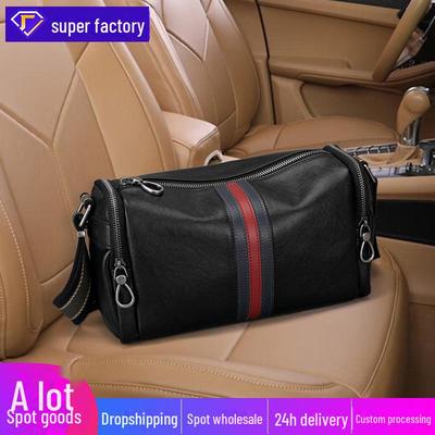 Trendy Men's Genuine Leather Shoulder Messenger Bag - Casual, Fashionable, First Layer Cowhide, Small Commuter Size