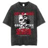 Summer Washed T Shirt Retro Hip Hop Streetwear Men Women Casual T-shirt Short Sleeve Vintage Black Acid Wash Clothes